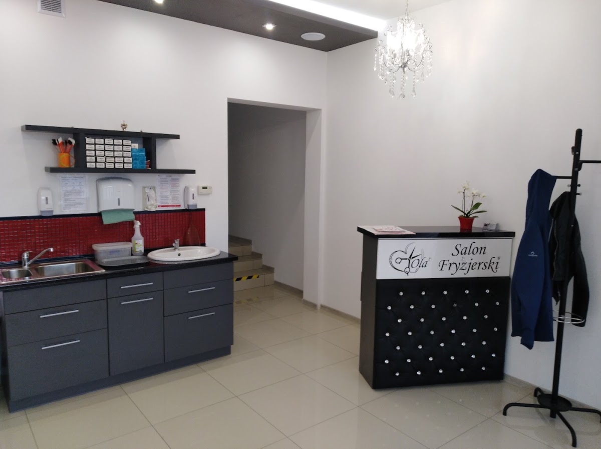 Wnętrze salonu fryzjerskiego OLA